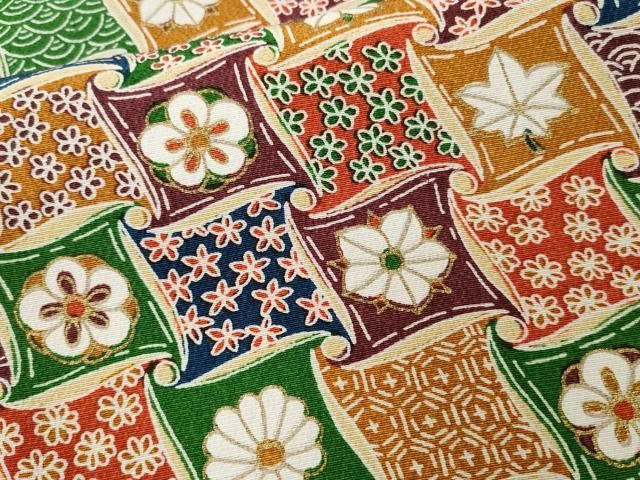 平和屋着物□上質な小紋 型染め 草花文 正絹 逸品 未使用 CAAV1598kb