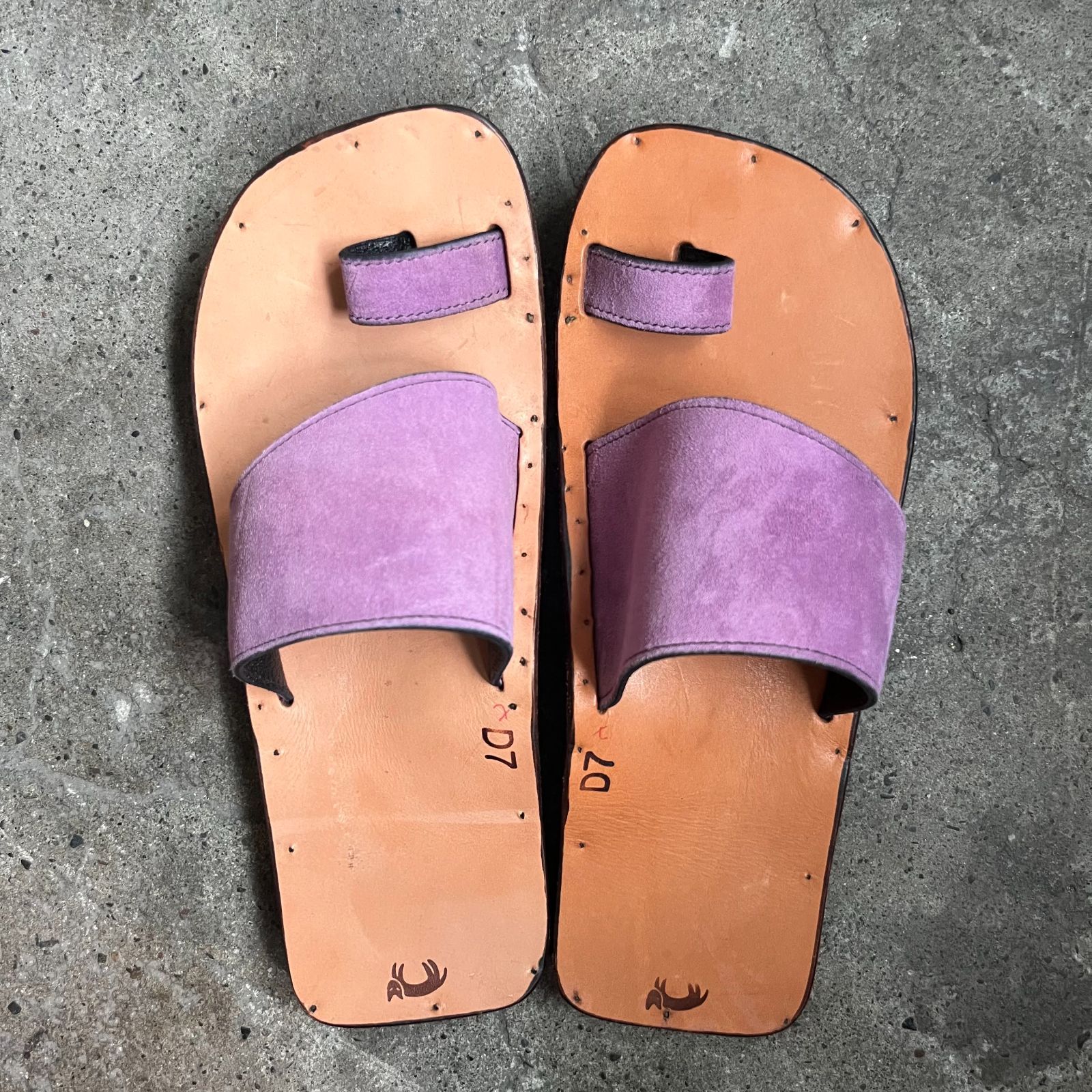 JUTTA NEUMANN Alice Square Violet Suede 7D BEAMSカスタム