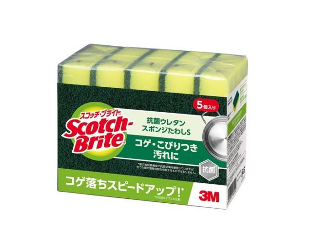 まとめ スリーエム 3M スリーエム スコッチブライト キッチンスポンジ 抗菌たわし 5個 S-21KS 5PC S-21KS 5PC ×10セット