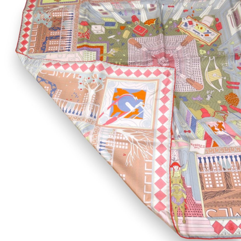 新品同様 22AW HERMES エルメス カレ90 OBJETS DE CURIOSITE オブジェ