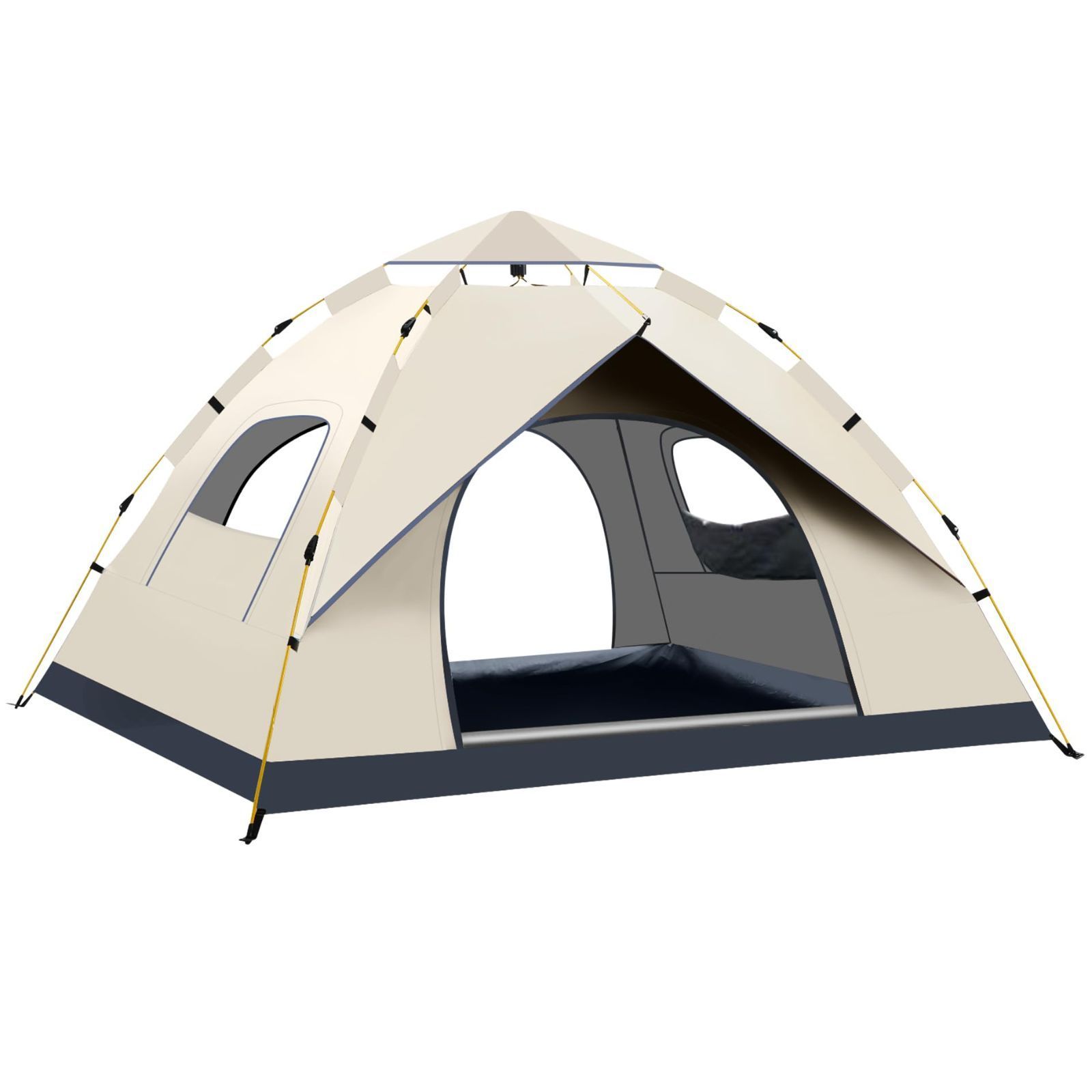 アウトドア 設営簡単 キャンプ用品 テント uvカット 登山 防虫 防水 海水浴場用 防風 通気 軽量＆コンパクト 防災用 2～4人用 簡易テント