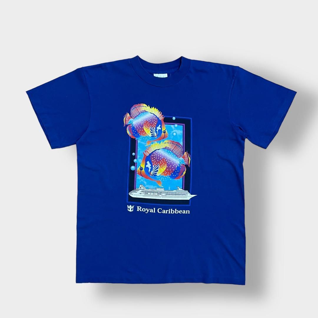 Royal Caribbean】90s パナマ製 クルーズ船 Tシャツ 熱帯魚