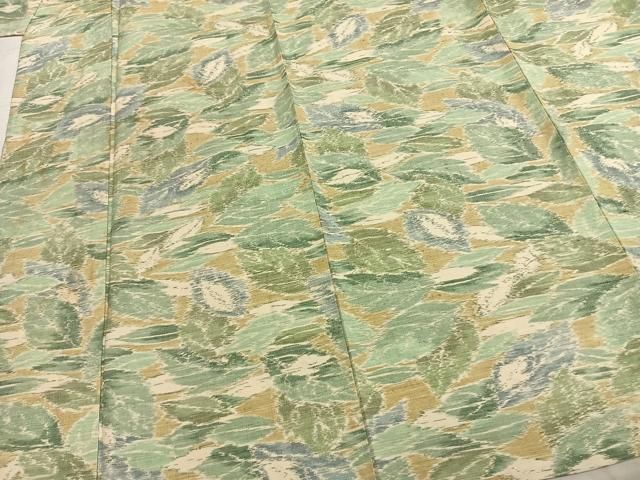 平和屋着物▽小千谷紬 単衣 葉尽くし 正絹 逸品 AABB2124fy - メルカリ