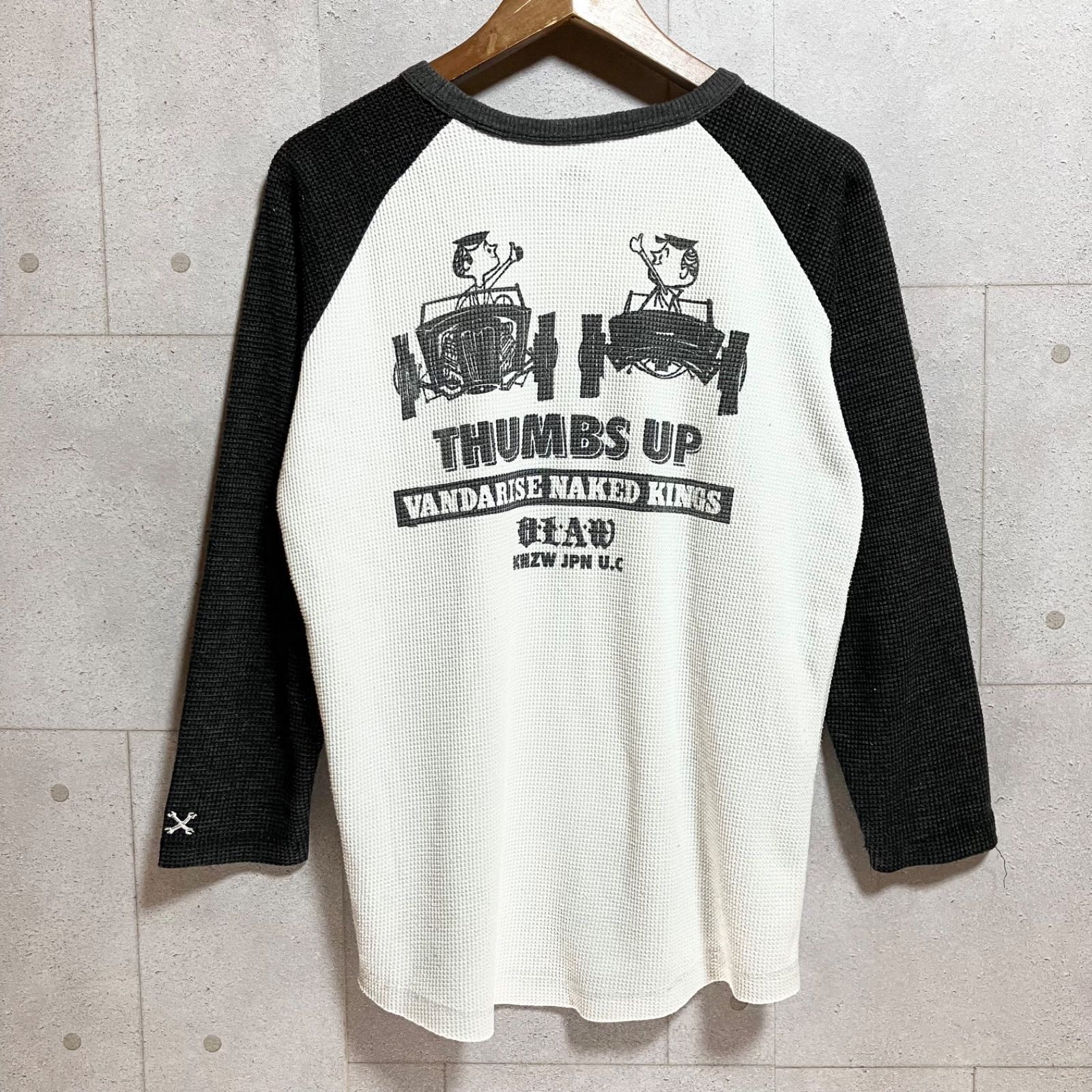 BLUCO リンガーネック ワッフル生地 長袖 Tシャツ サーマル ロンT L BLUCO リンガーネック ワッフル生地 長袖 Tシャツ サーマル ロン