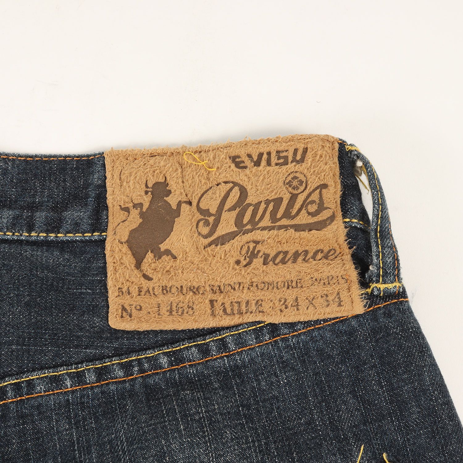EVISUデニム⑨パリス　34×34 EVISU エヴィス パンツ サイズ:34×34 / PARIS カモメ&スネーク