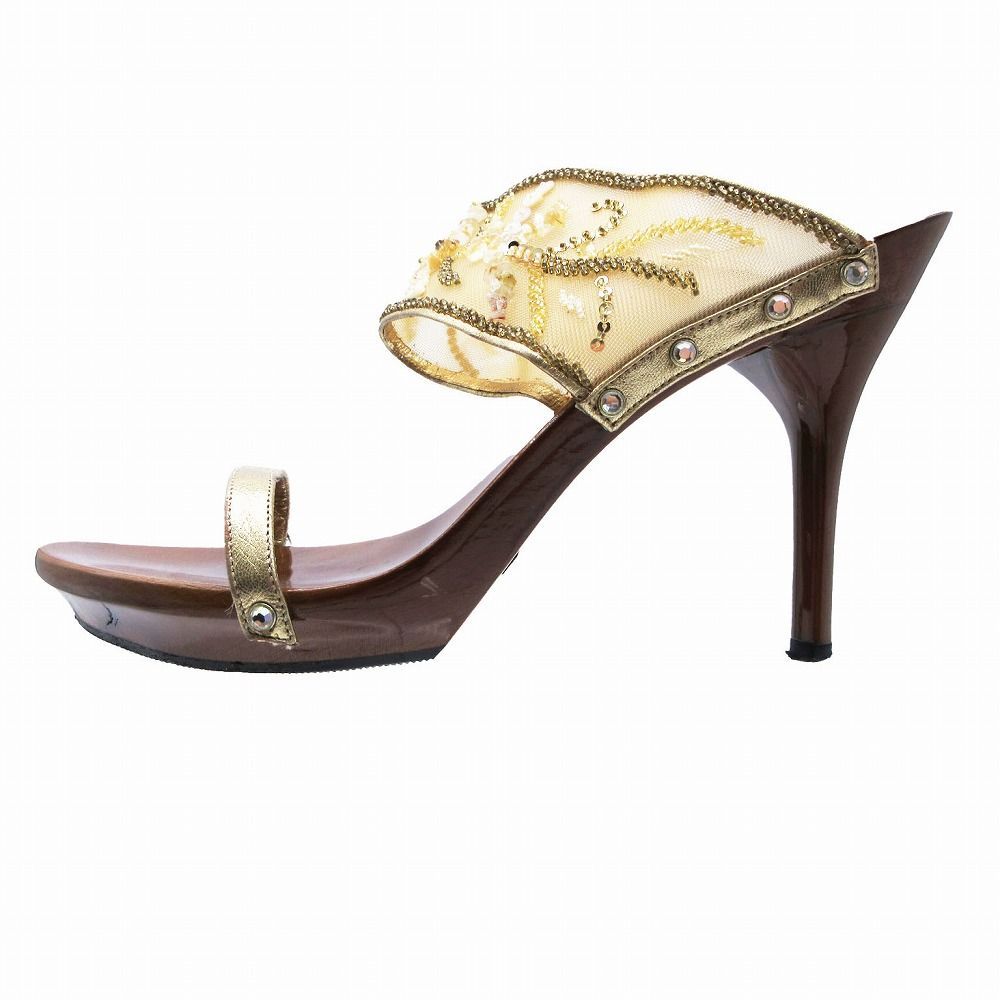 Rene' Caovilla レネカオヴィラ スリングバック ミュール ヒール
