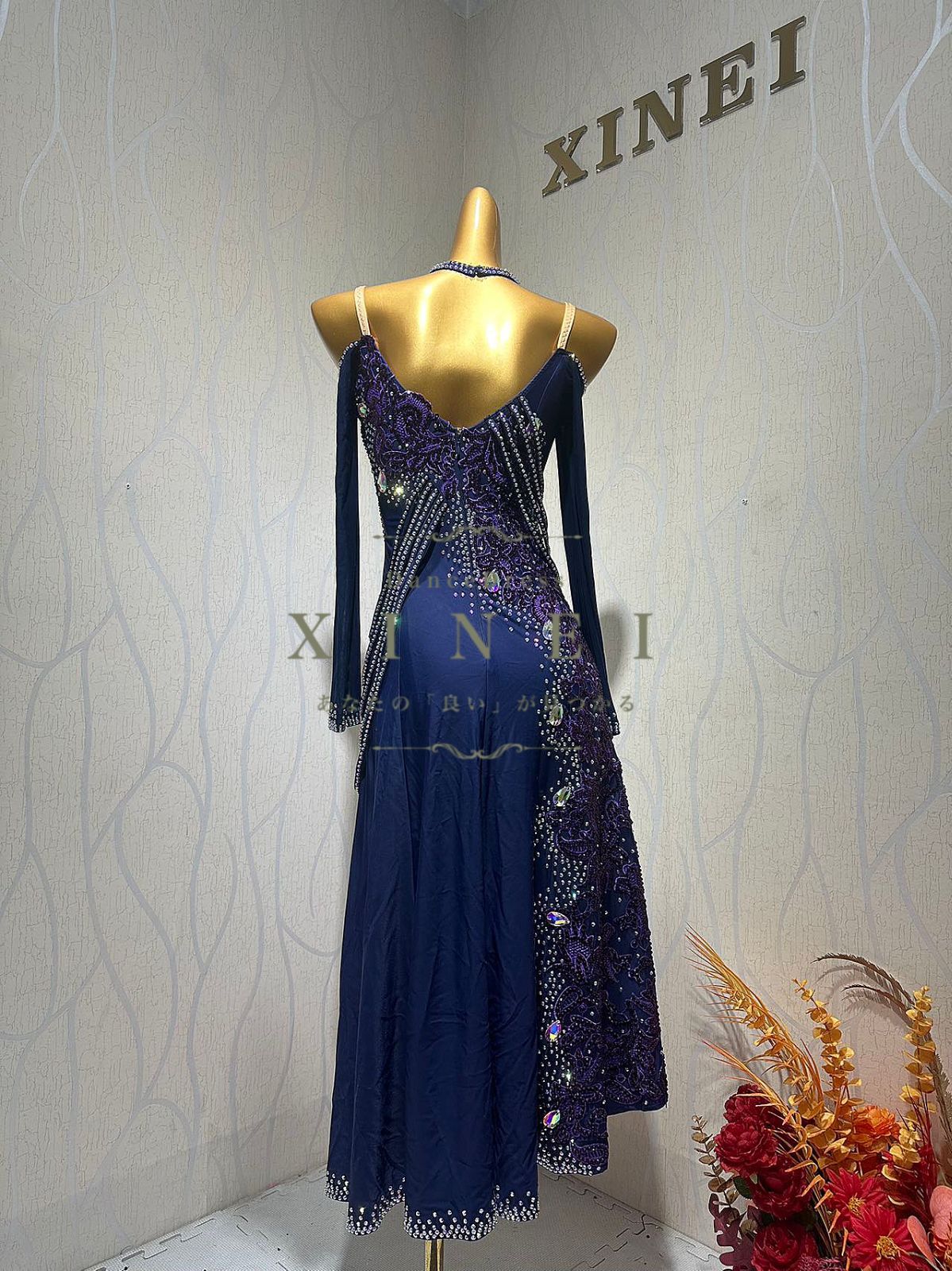 社交ダンス ラテン ドレス ワンピース SM〜M 競技 デモ