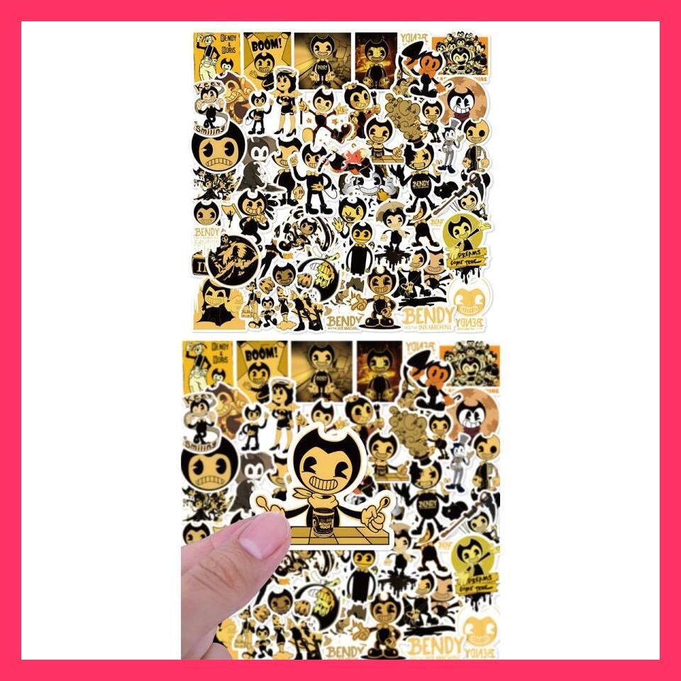 ☆売れ筋☆ Bendy ベンディ ステッカー 50枚セット PVC 防水 シール サバイバルホラーゲーム アニメ カートゥーン キャラクター -  メルカリ