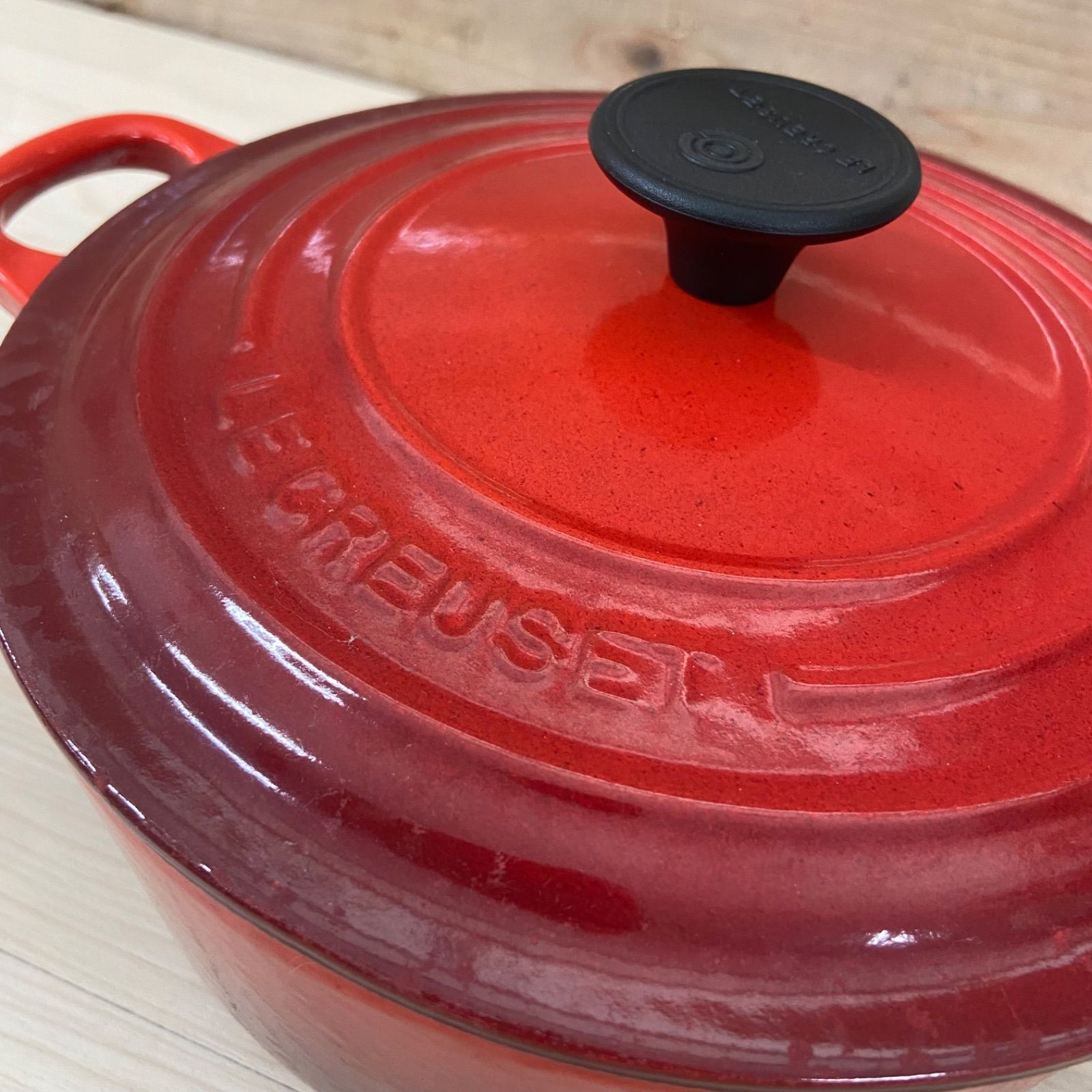 LE CREUSET ル・クルーゼ ココット・ビス ロンド 20cm チェリー