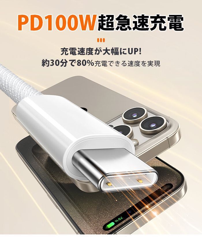 Type C-Type C PD タイプC 【0.25M】 充電ケーブル 充電器 E-Markチップ 急速 PC ノートブック IPhone/Switch/Mac Book/iPad Pro/Android HUAWEI KBC