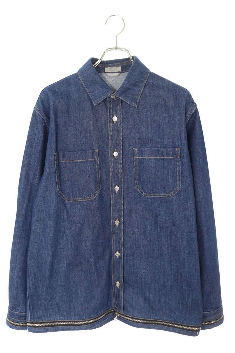 ディオール 343D582A337X ロゴジップディテールデニムジャケット メンズ 39