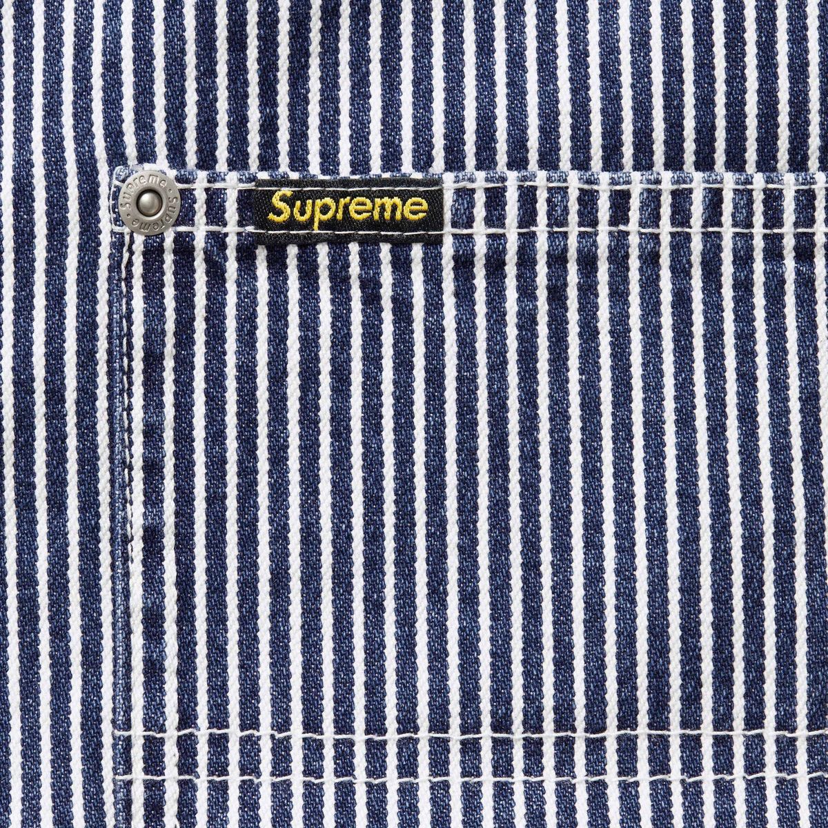 新品　Supreme シュプリーム　デニムペインターシャツ　M Supreme Loose Fit S/S Denim Painter Shirt - Washed Blue