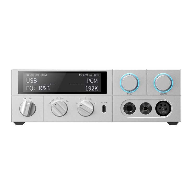 送料無料 ♥ 未開梱 FIIO ポータブルヘッドホンアンプ K15 ハイレゾ対応 | DAC機能対応 Silver FIO-K15-S