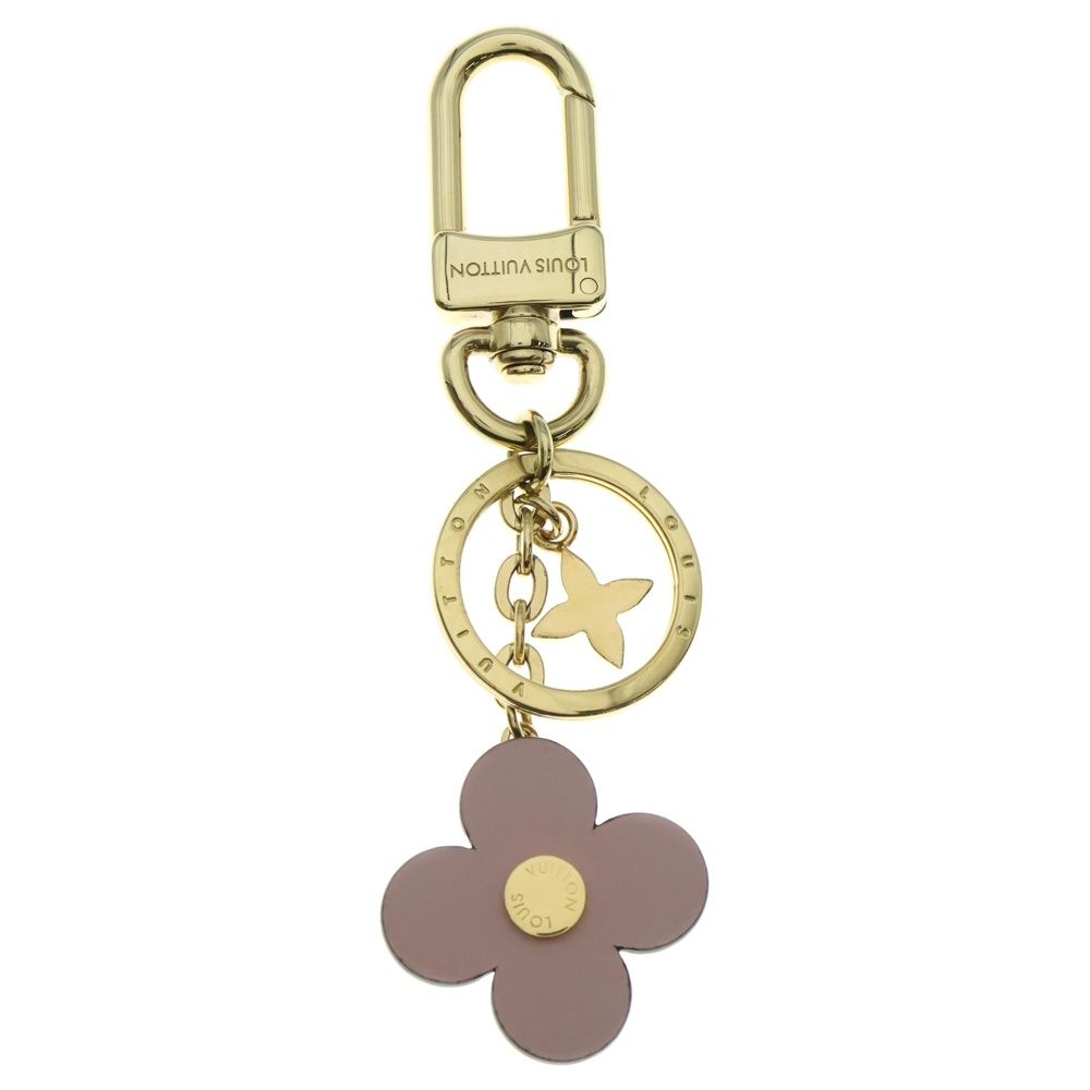 LOUIS VUITTON ルイヴィトン モノグラム キーホルダー ブルーミング フラワー BB GP バッグチャーム キーリング キーホルダー ゴールド金具 M63085