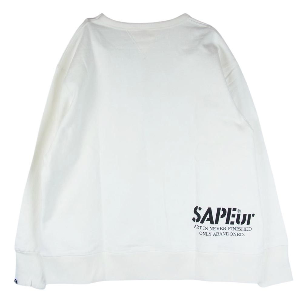 【希少サイズ・モデル】SAPEUR 　モナリザ　XXL　パーカー OFF-WHITE (オフホワイト) ブループリント プルオーバー 長袖
