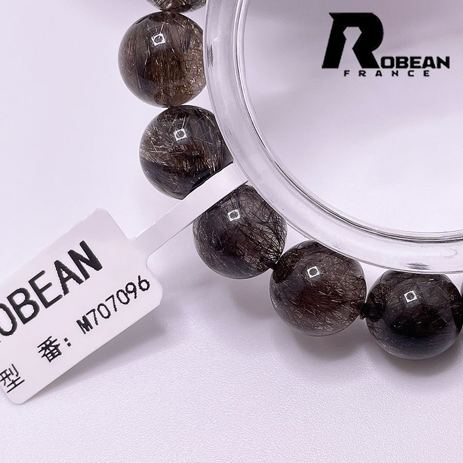 在庫切れ 夢色 EU製 定価12万円☆ROBEAN・ブラックルチルクォーツ☆黒針水晶 ブレスレット パワーストーン 金運 天然石 原石 貴重 幸運  贈り物 プレゼント ギフト 11.8-12.4mm M707096 - メルカリ