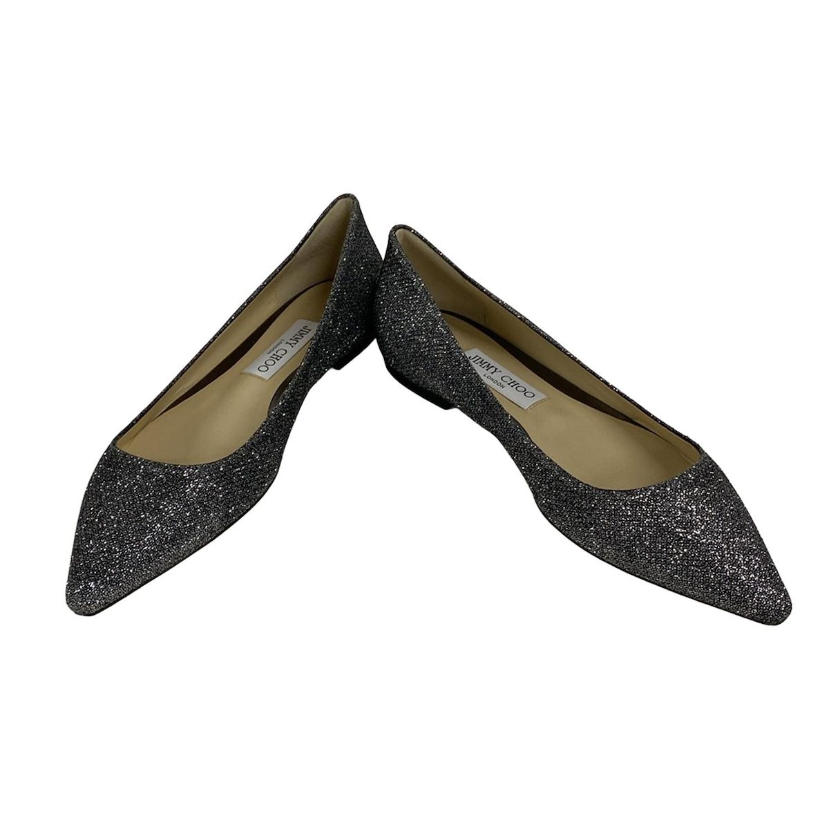 JIMMY CHOO(ジミーチュウ) フラットシューズ 39 レディース美品