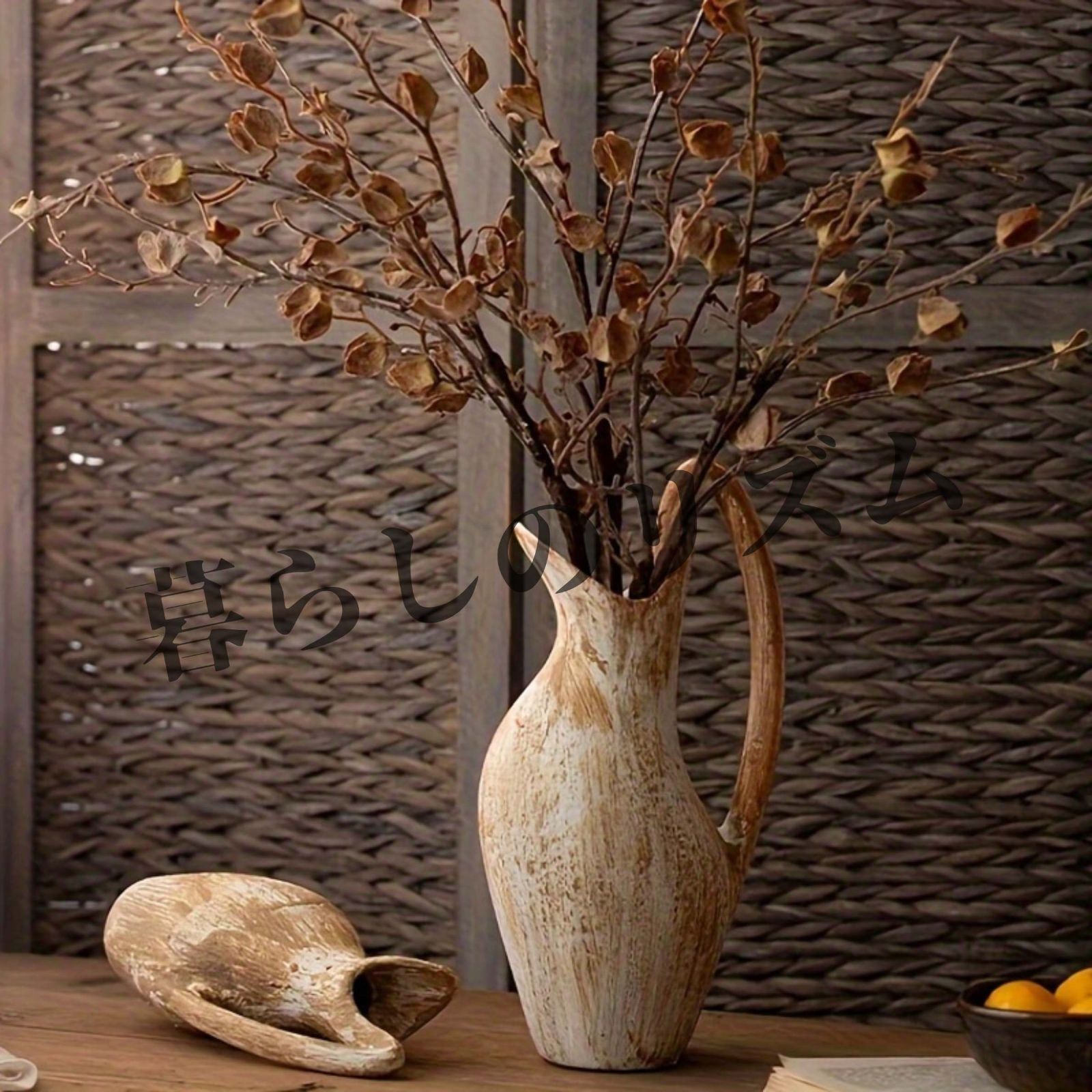 フラワーベース ビンテージ セラミック カントリーコテージ花瓶 花瓶