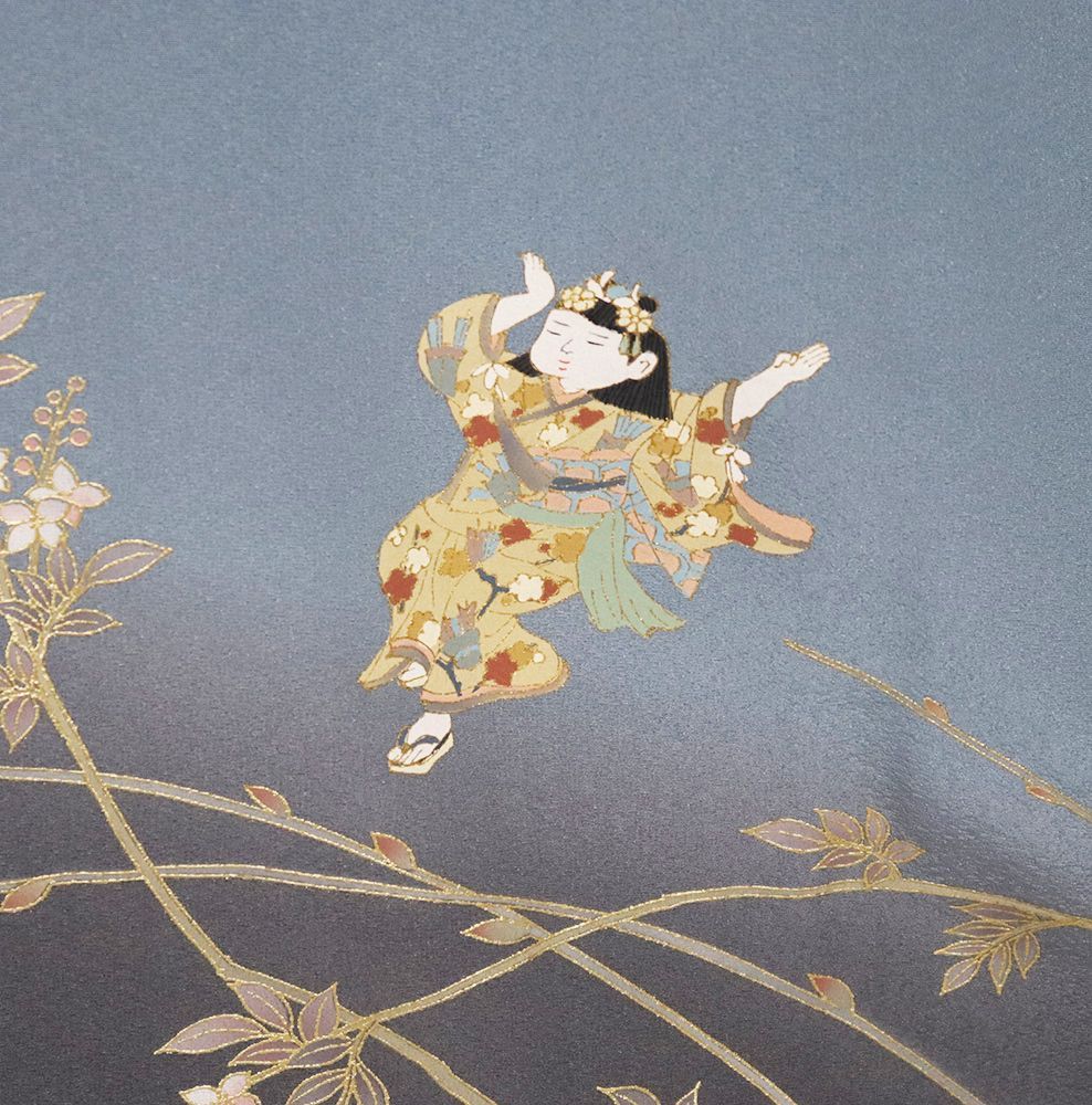 高級 訪問着 正絹 袷 薄緑色 地紋 桜柄 約80万円 七宝柄 トールサイズ 高級 訪問着 正絹 袷 薄緑色 地紋 桜柄 約80万円 七宝柄