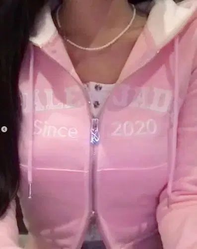 激レア PALE JADE ペイルジェイド レトロ パッチ ジップアップパーカー フード付き ベビーピンク