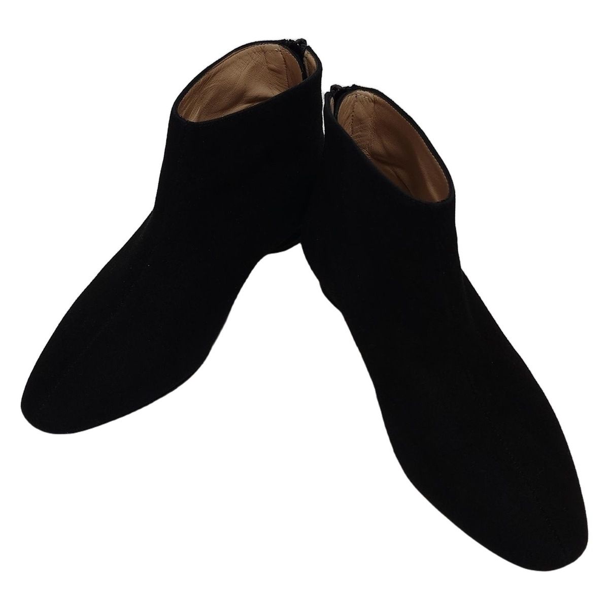 PELLICO ペリーコ ショートブーツ 36 レディース - 黒×ゴールド レザー