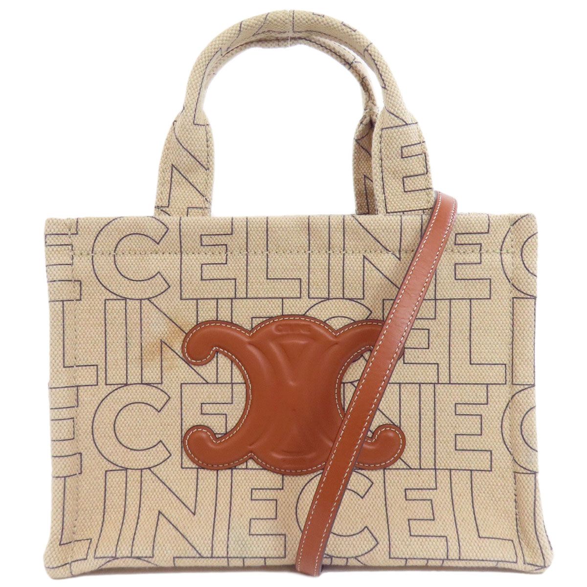 CELINE セリーヌ カバタイス マカダム 2WAY ハンドバッグ