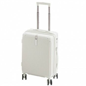 CICIBELLA シシベラ 多機能スーツケース Mサイズ 約70L|4〜7泊 アイボリーホワイト