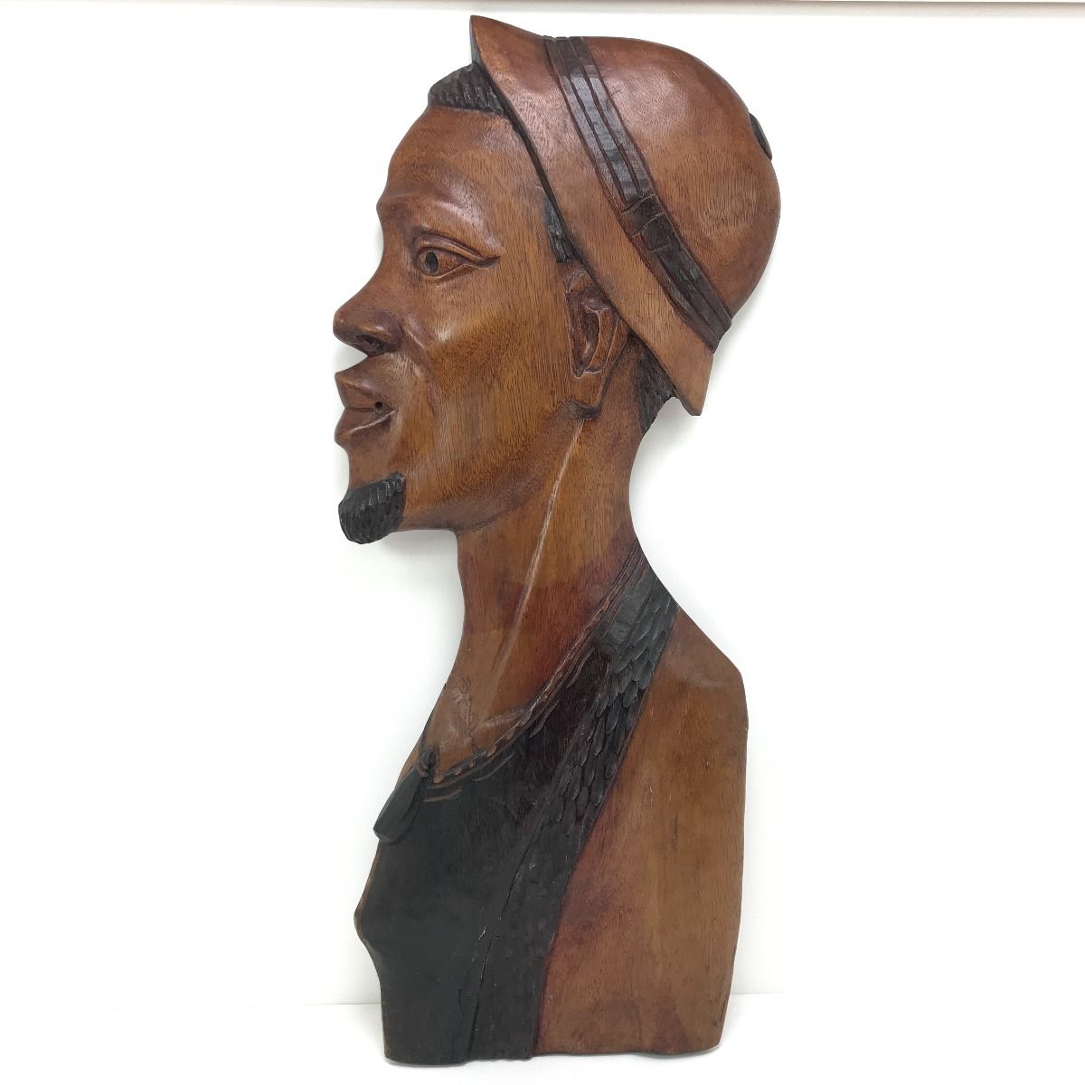 木彫り 男性オブジェ 置物 最新 インテリア 全長約77cm