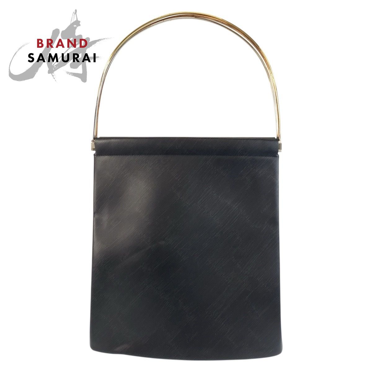 カルティエ ブラック レザーバッグ Cartier ブラックレザー ショルダーバッグ