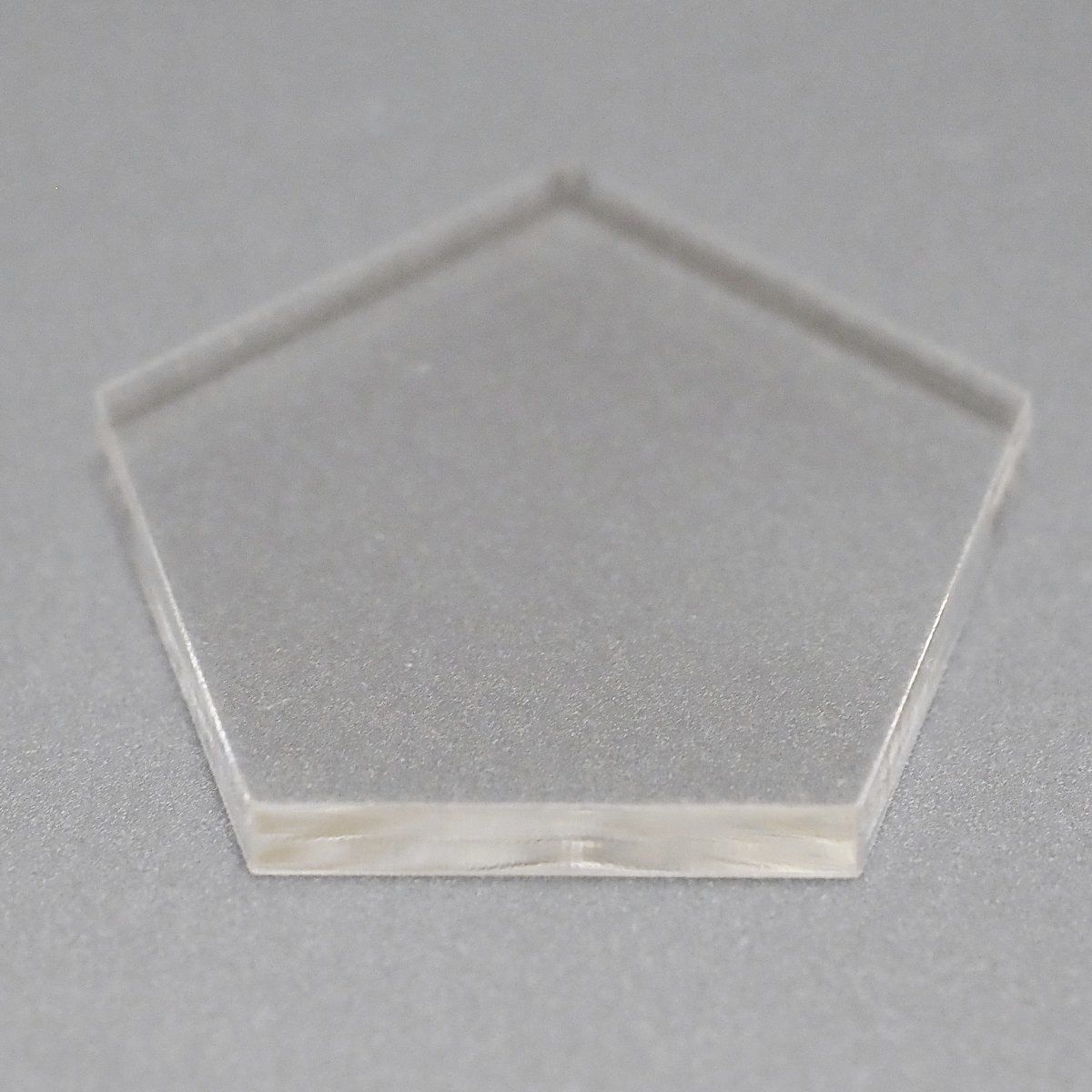 透明 アクリル 3mm厚 正五角形 3cmサイズ 4個セット - メルカリ