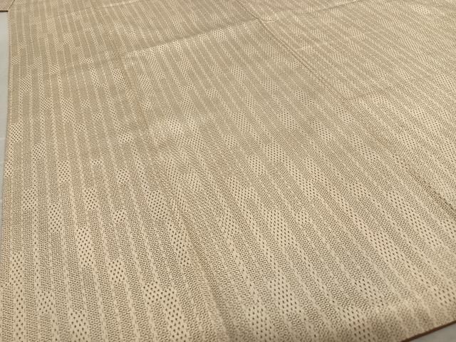 平和屋着物○本塩沢 やまだ織 110亀甲 雪の中のきれ 証紙付き 正絹  