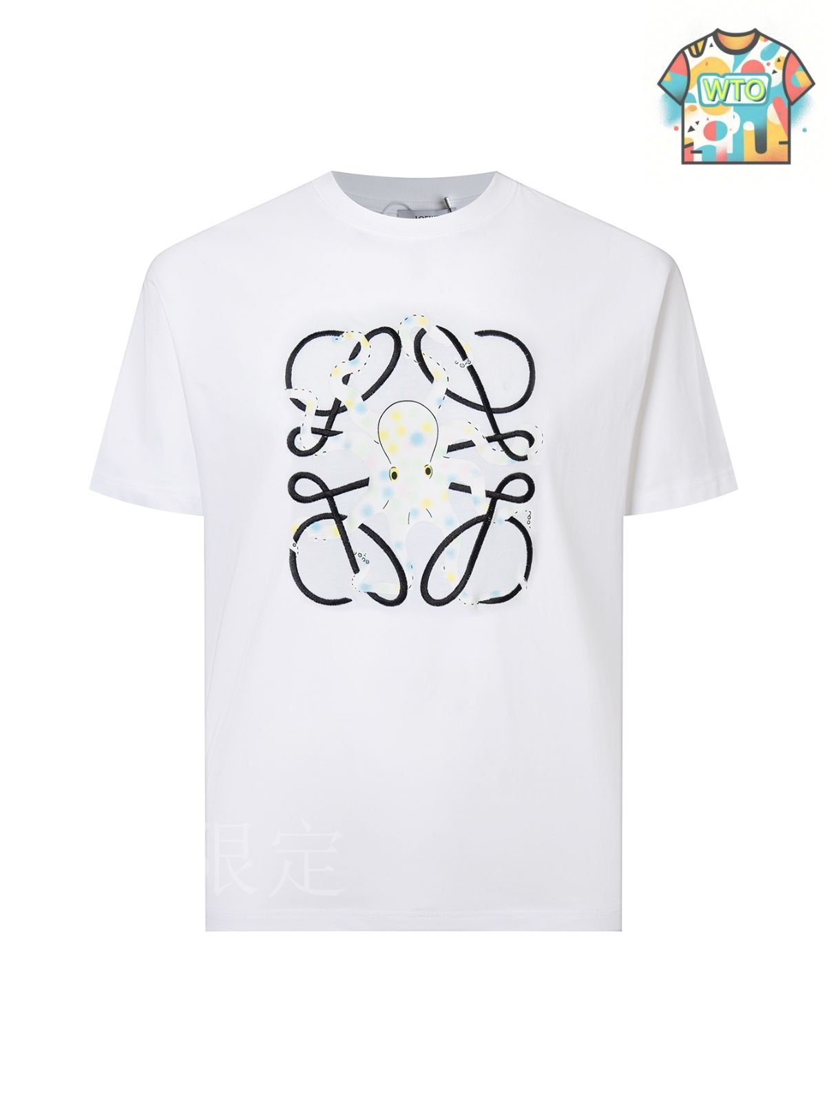 LOEWE ★ フローラル刺繍 Tシャツ LOEWE (ロエベ) 22AW ANAGRAM FLOWERS T-SHIRT アナグラム