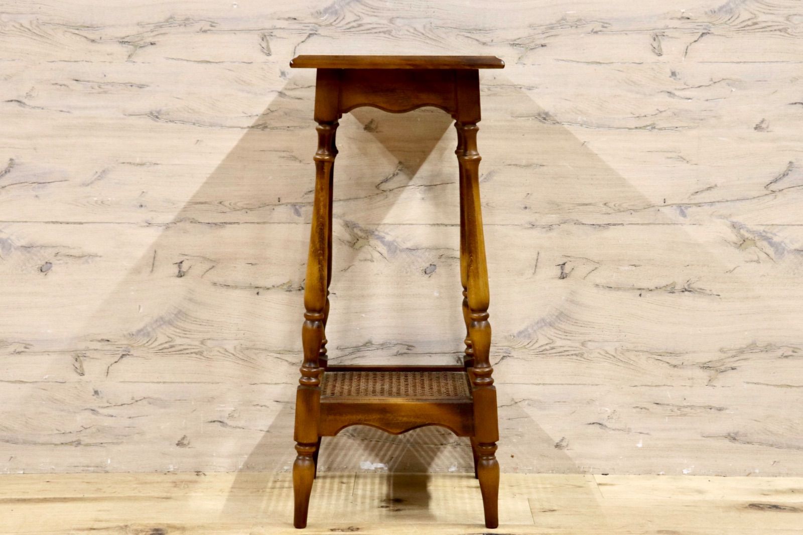 オールドカリモク コロニアル 花台 華台 電話台 サイドテーブル