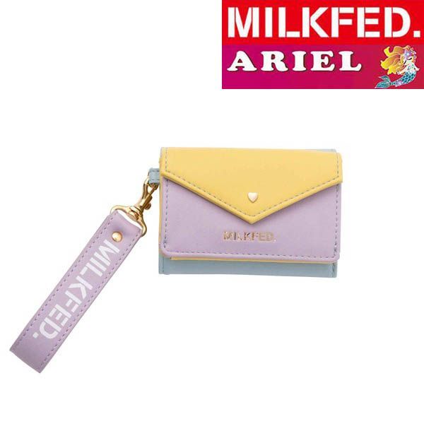 新品未使用 ミルクフェド MILKFED★HEARTSTUDS三つ折りウォレット 財布 レディース 三つ折り財布 ミルクフェド MILKFED HEART