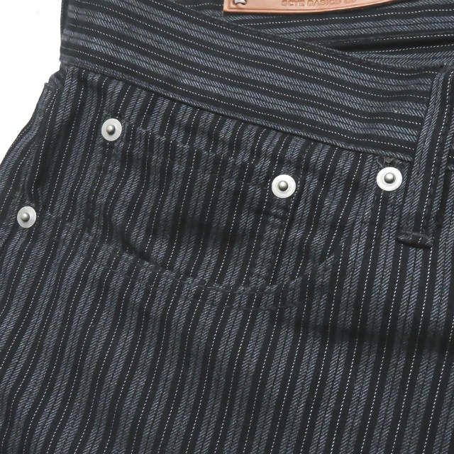 SCYE BASICS 先染めストライプ ペグトップパンツ 5115-81554 - メルカリ
