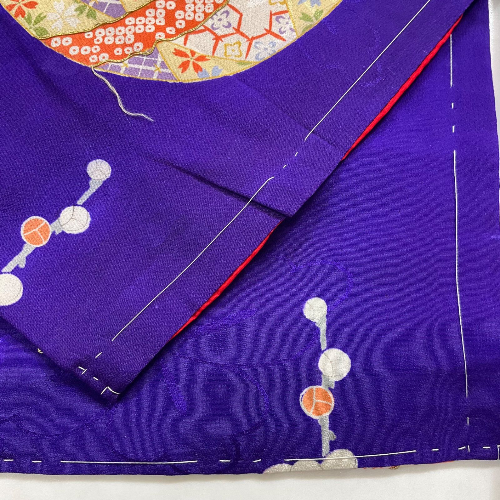 ◆アンティーク子供着物◆刺繍と友禅◆七五三◆裄49肩丈110.5◆七五三お詣り女の子着物こどものひお正月卒業式十三詣り◆G228