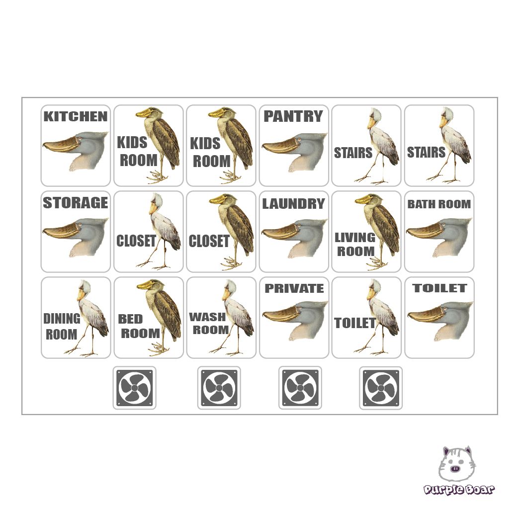 送料込み おまけ付き商品🎵 ハシビロコウ Shoebill「ハシビロコウ柄