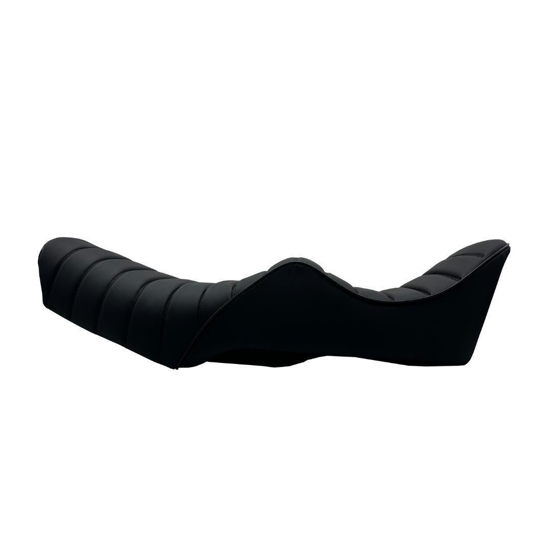 GN125 三段シート タックロール 黒 チョビ三段タイプ GN125H GN125-2F カスタム用シート 互換品 管理Z1