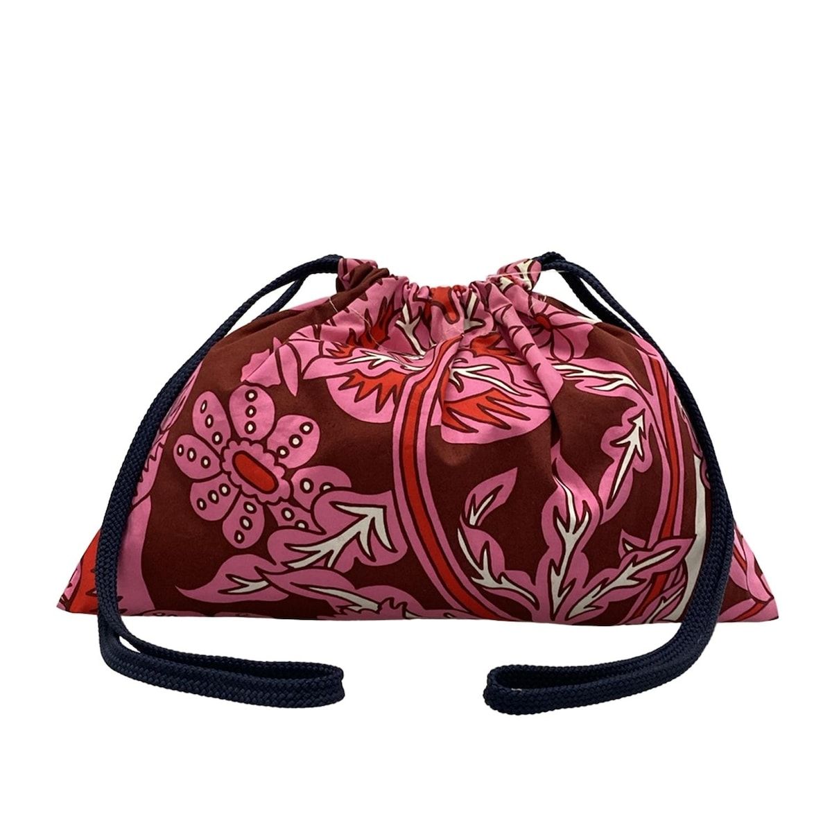 HERMES(エルメス) ポーチ プティアッシュ ピンク×レッド×マルチ 巾着