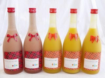 ミルクたっぷり5本セット ミルクたっぷりいちごの梅酒2本 マンゴーの梅酒3本 研醸 720ml×5本