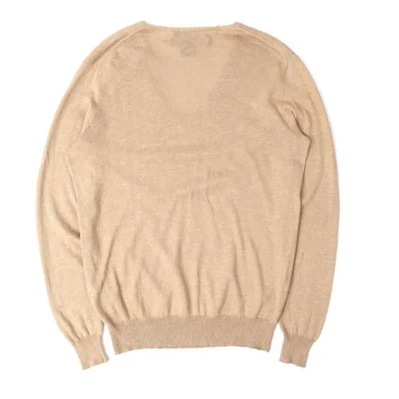 ポロ Ralph Lauren ラルフローレン ベージュ コットン リネン Vネック ニット セーター