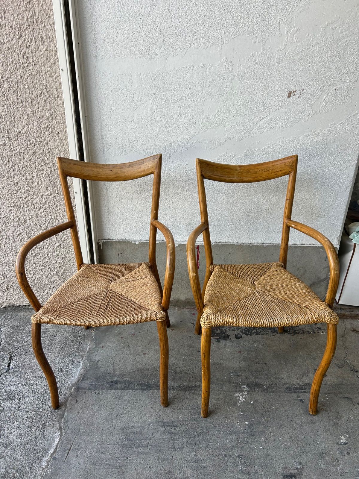 2脚セット ザ コンランショップ マニラチェア アームチェア