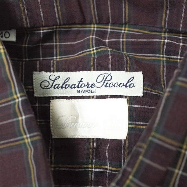 Drawer ドゥロワー チェックシャツ Salvatore Piccoコラボ
