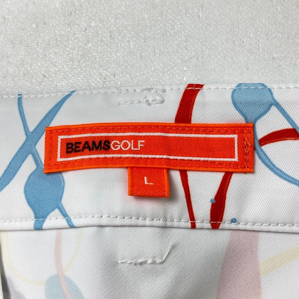 サイズ：L BEAMS GOLF ビームスゴルフ  スカート 総柄 ホワイト系 [240101444699] ゴルフウェア レディース ストスト サイズ：L BEAMS GOLF ビームスゴルフ スカート 総柄 ホワイト系