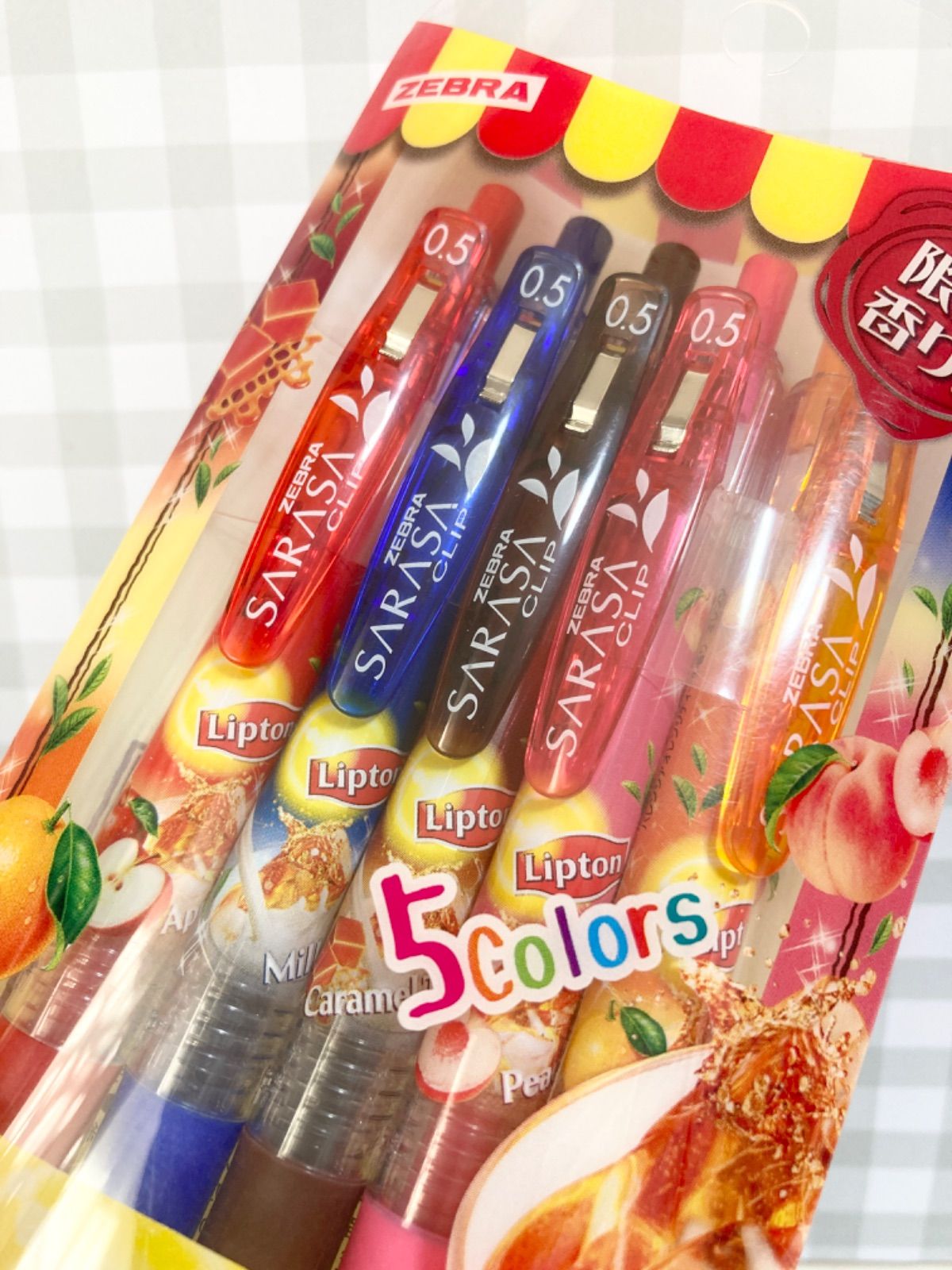 【レア】SARASA CLIP リプトンコラボ ボールペン3本セット レア】SARASA CLIP リプトンコラボ ボールペン3本セット