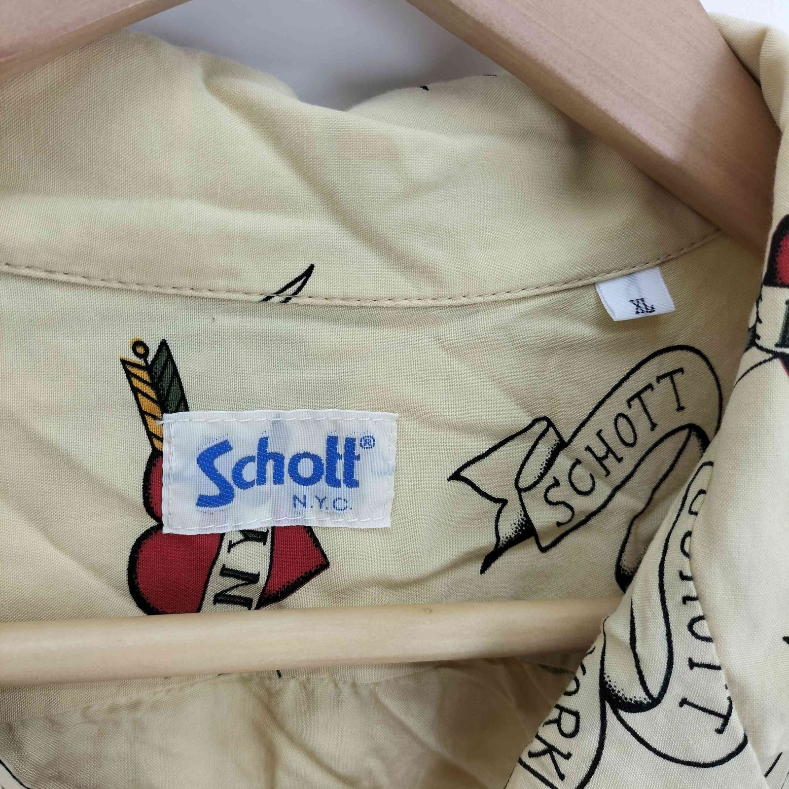 ショット Schott 19SS HAWAIIAN TATOO SHIRT ハワイアン