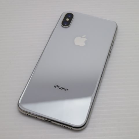 超美品 SIMフリー iPhoneX 64GB シルバー スマホ 即日発送