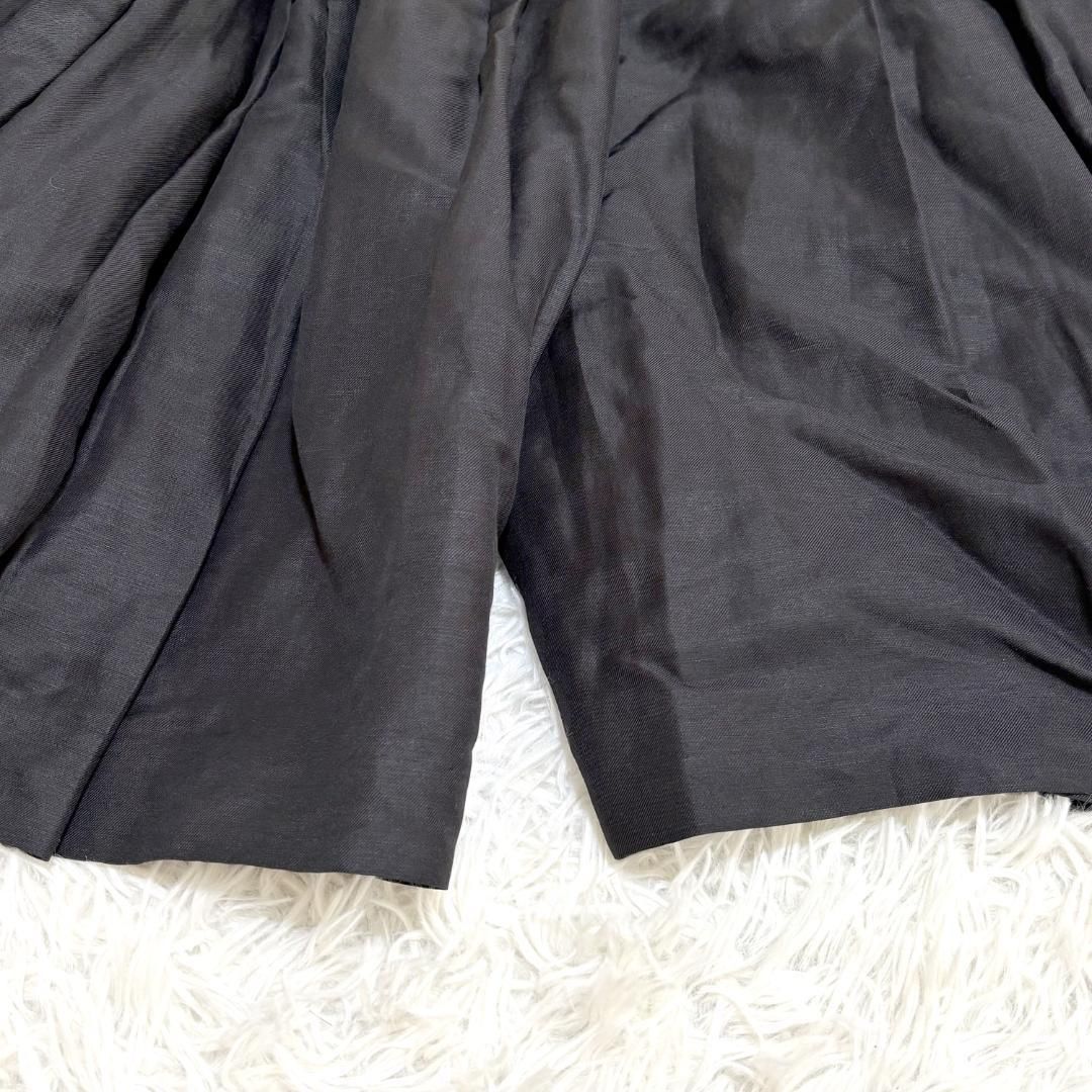 YAECA ボリューム クロップドガウチョパンツ M ブラック DECORATOM_COM_BR