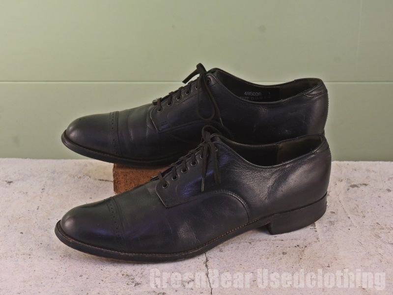 メンズ Stacy Adams ビジネスシューズ ストレートチップ 良い味 ワイズ細め 黒 ブラック 27.5～28cmくらい Z483