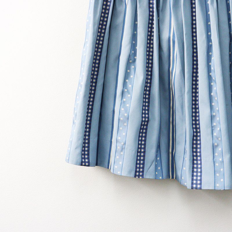 ジェーンマープル Jane Marple ドットチェックストライプジャガード  